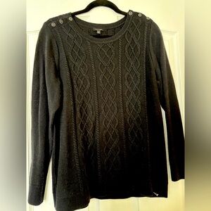 Talbots sweater NWT black. Nylon and lambs wool. Size 2Xp.